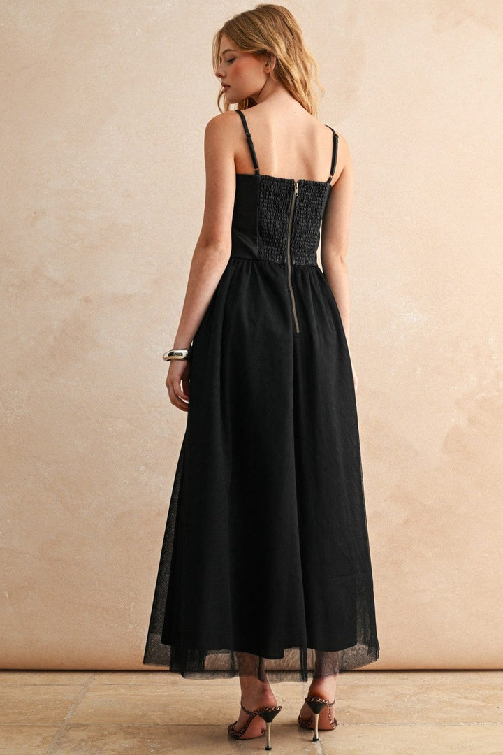 Miou Muse Dress Elsie Mesh Skirt Dress