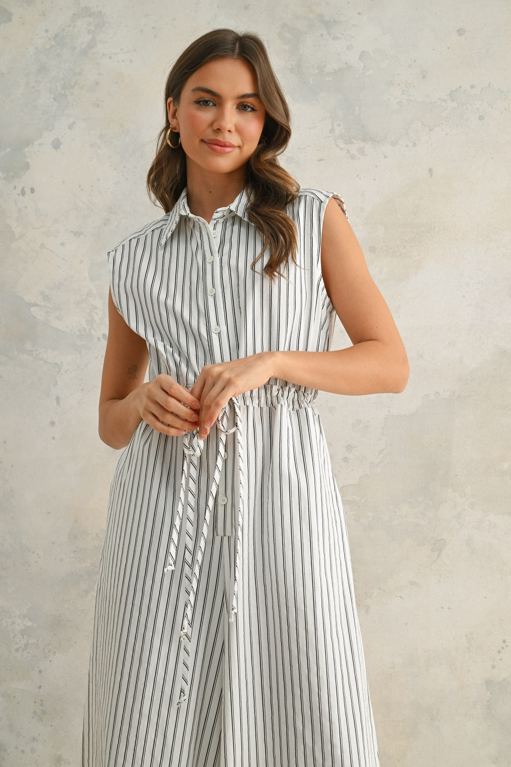 Miou Muse Jumpsuit Ailani Striped Jumpsuit