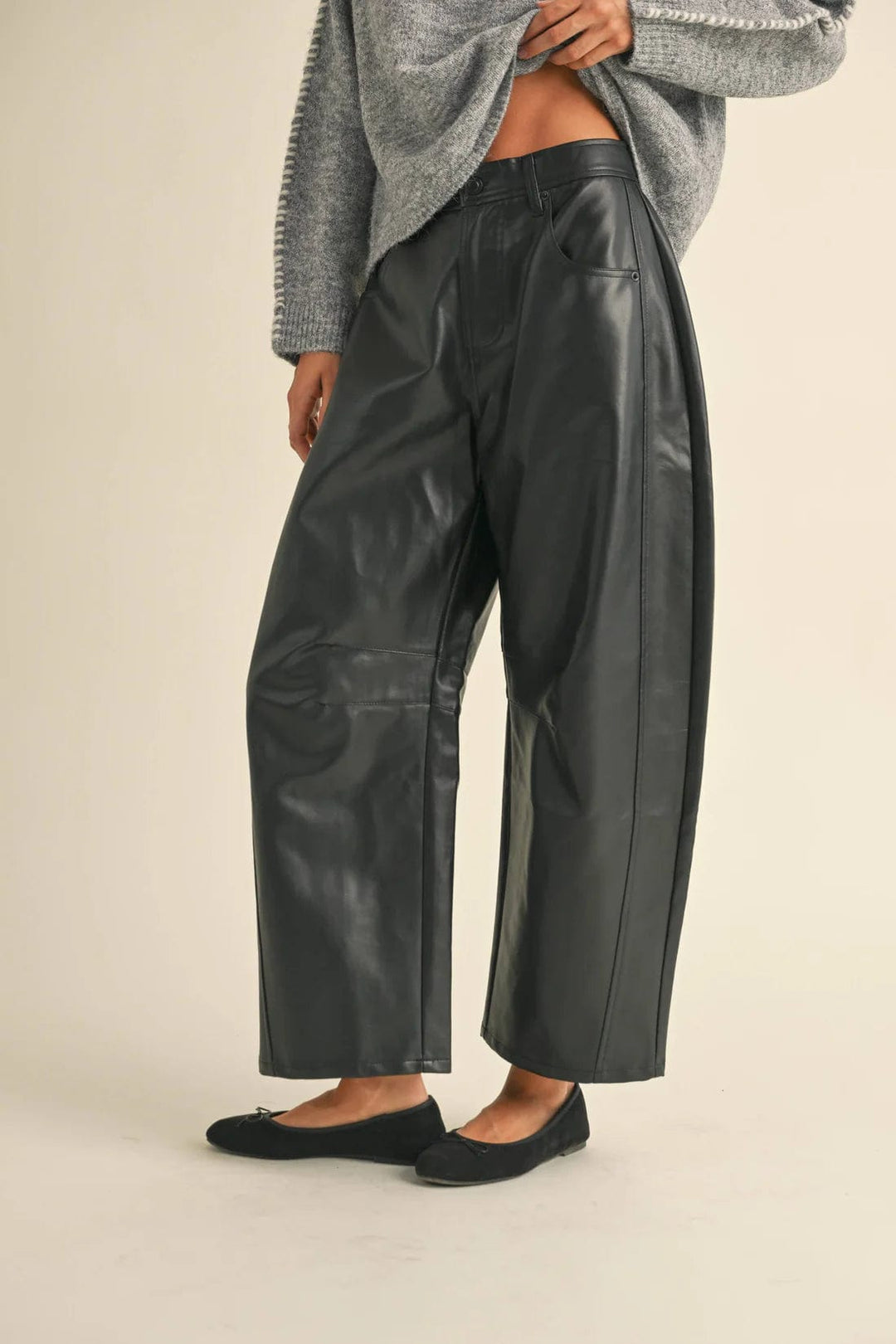 Miou Muse Pants Black / S Heidi Barrel Pants