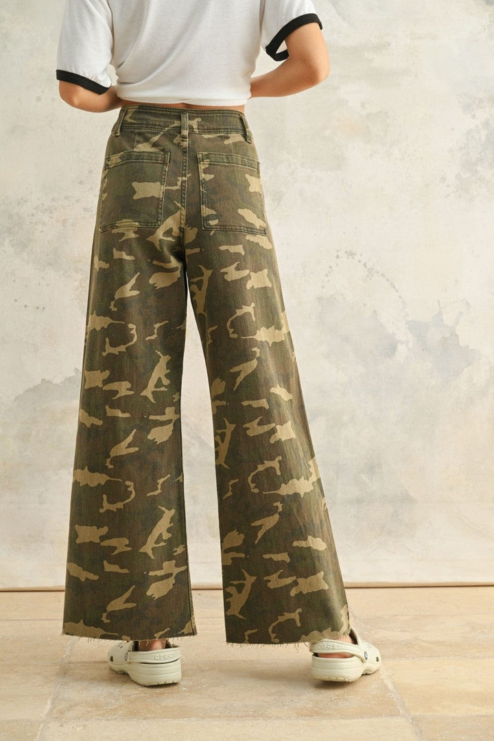 Miou Muse Pants Elena Camo Stretch Pants