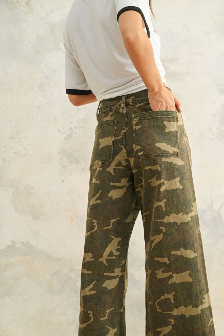 Miou Muse Pants Elena Camo Stretch Pants