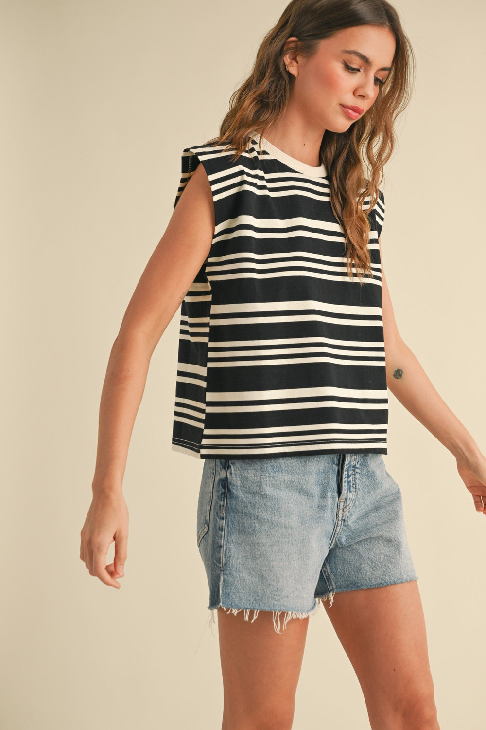 Miou Muse Tee Hailey Stripe Tee