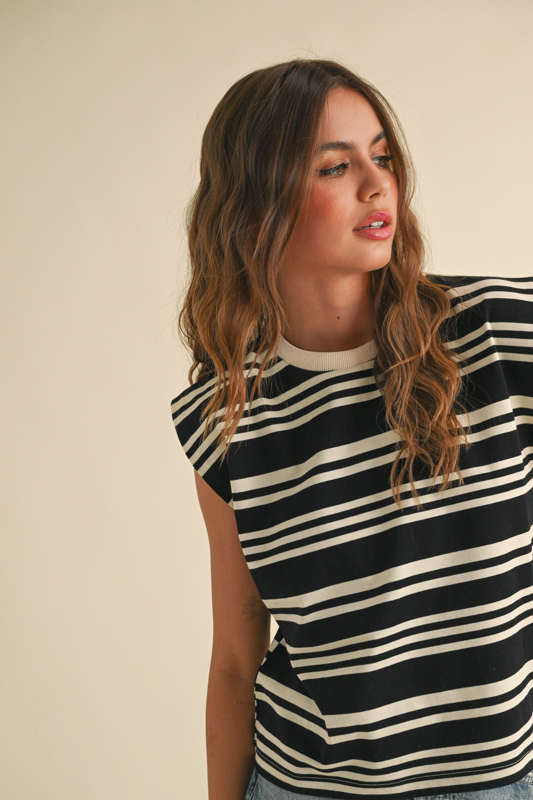 Miou Muse Tee Hailey Stripe Tee