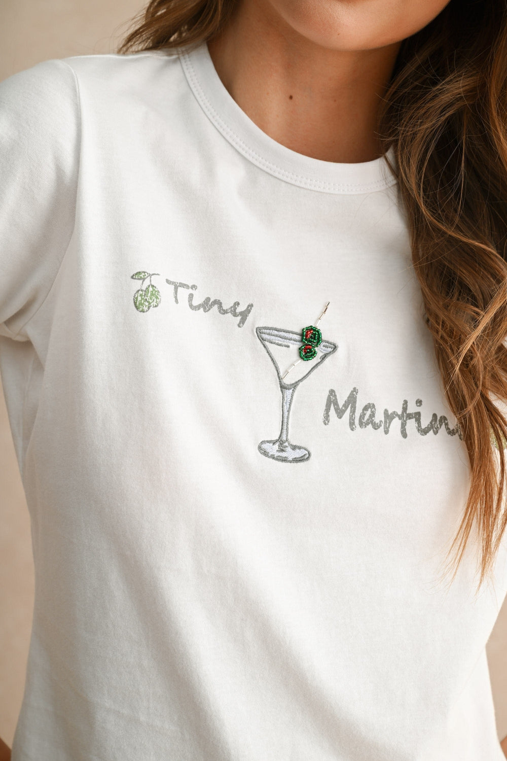 Miou Muse Tee Off White / S Tiny Martini Tee