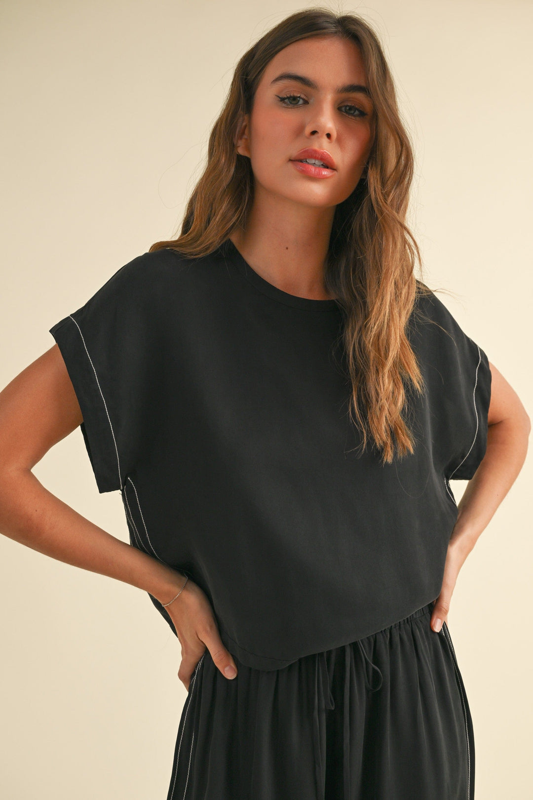 Miou Muse Top Black / S Aniyah Viscose Top