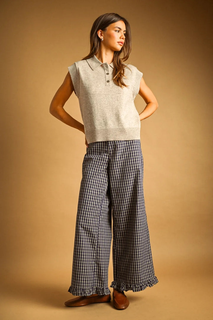 Miou Muse Top Harley Polo Sweater Top