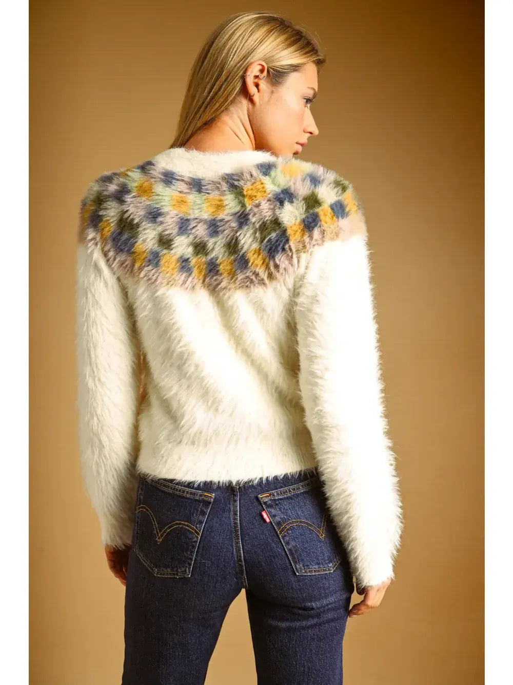 Miou Muse Valeria sweater top in a soft knit design with long sleeves and a relaxed fit