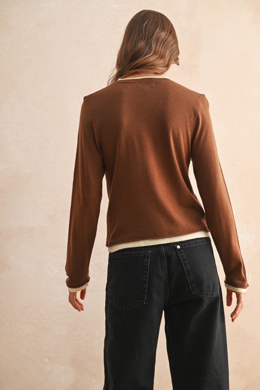 Miou Muse Top Zoey Layered Knit Top