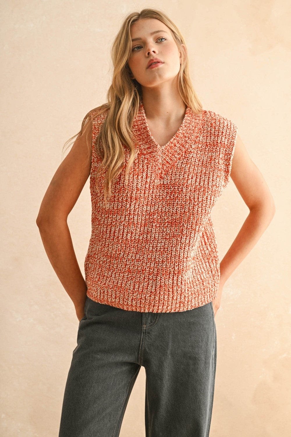 Miou Muse Vest Lyla Tow Tone Vest