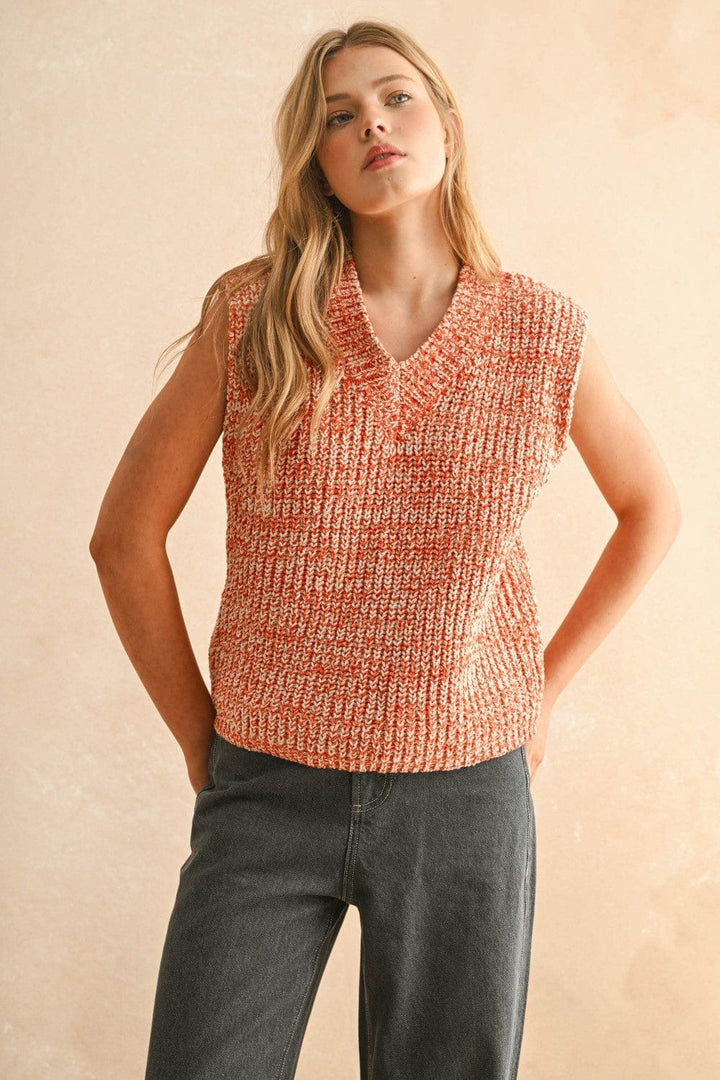 Miou Muse Vest Lyla Tow Tone Vest