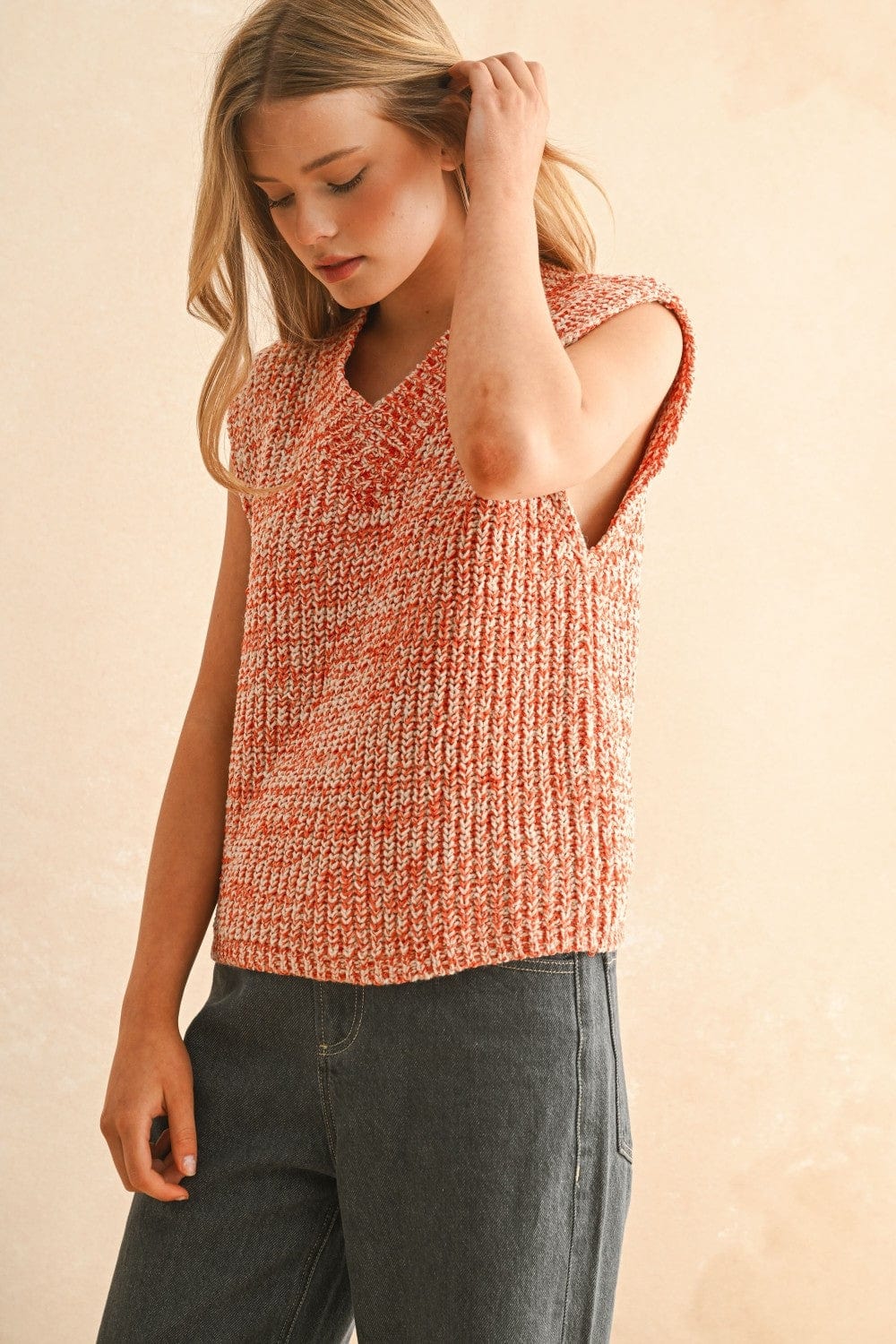 Miou Muse Vest Lyla Tow Tone Vest