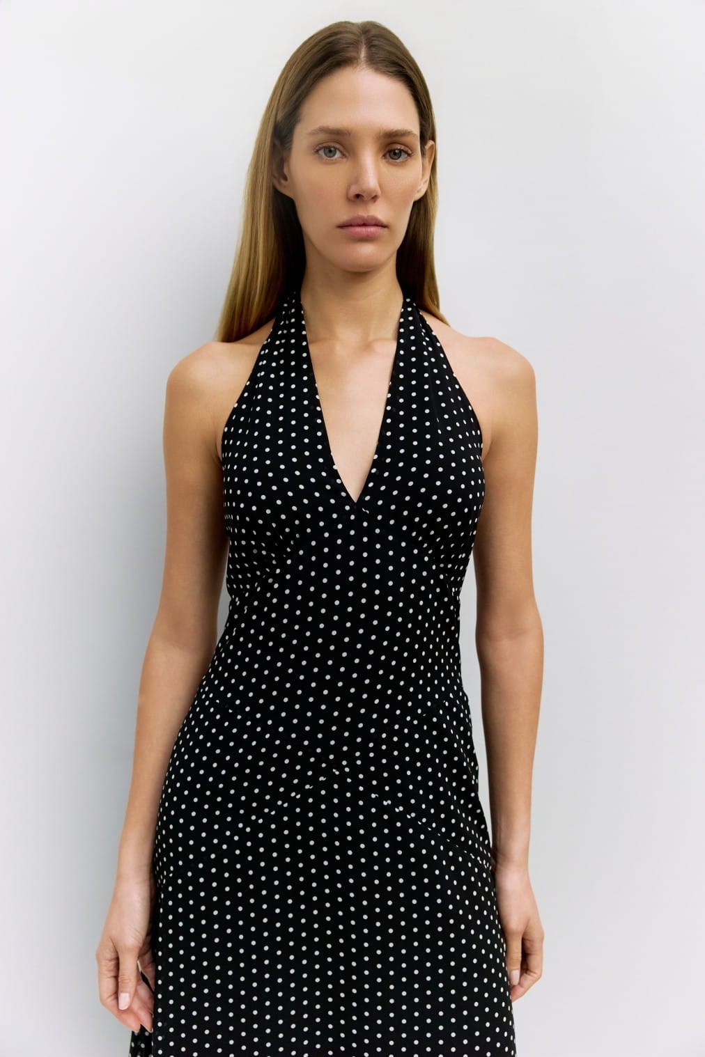 Elegant MOD REF Angelina Maxi Dress with flowing fabric and stylish design, perfect for casual or formal occasions.