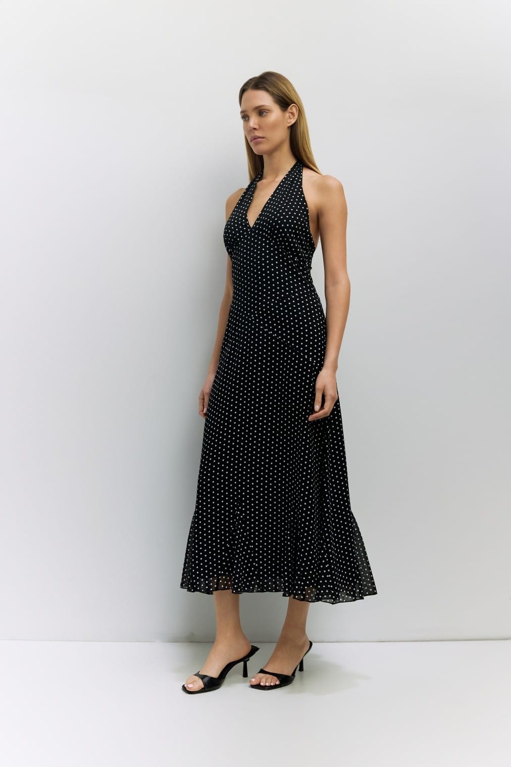 Elegant MOD REF Angelina Maxi Dress with flowing fabric and stylish design, perfect for summer or special occasions.
