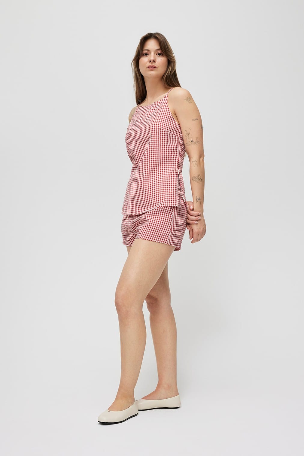 MOD REF Madeline Shorts showing a stylish pair of casual shorts with a relaxed fit and front pockets.
