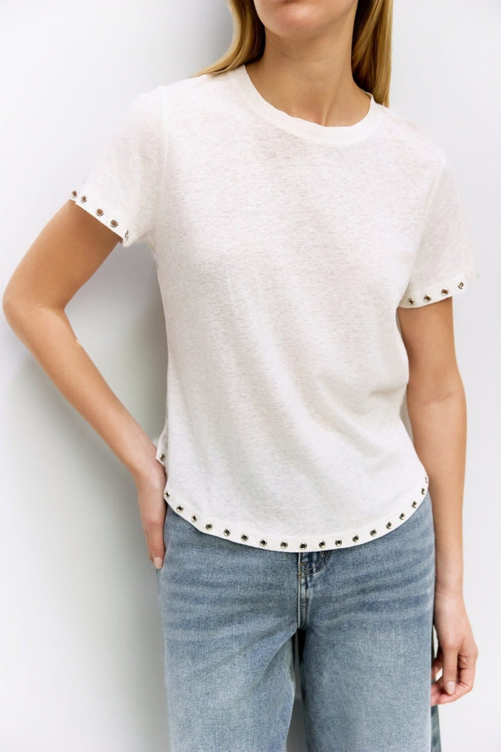 MOD REF Zoey Top in vibrant fabric, featuring a stylish neckline and relaxed fit, perfect for casual or dressy wear.