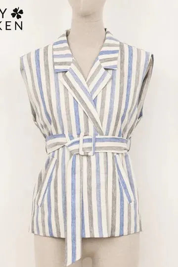 Molly Bracken Blazer Blue / S Callie Sleeveless Blazer