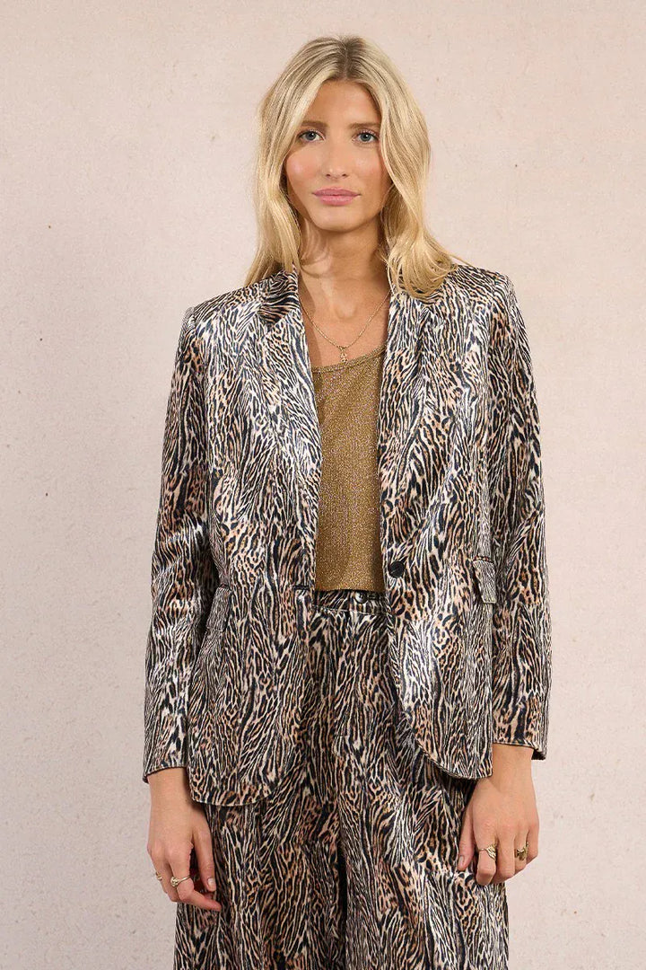 Molly Bracken Blazer Camel / XS Novah Leopard Blazer