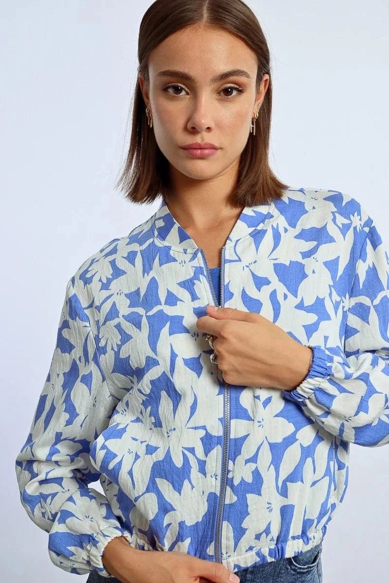 Molly Bracken Bomber Jacket Blue Holbox / XS Deane Bomber Jacket