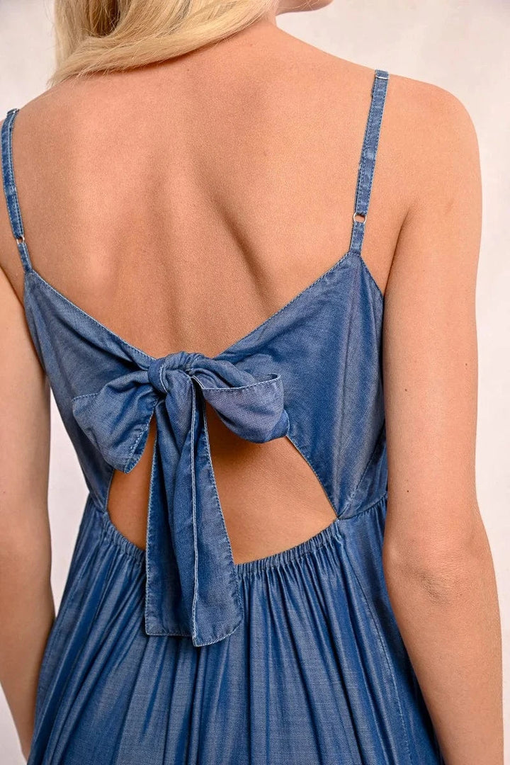 Molly Bracken Dress Aria Long Ruffled Tencel Dress