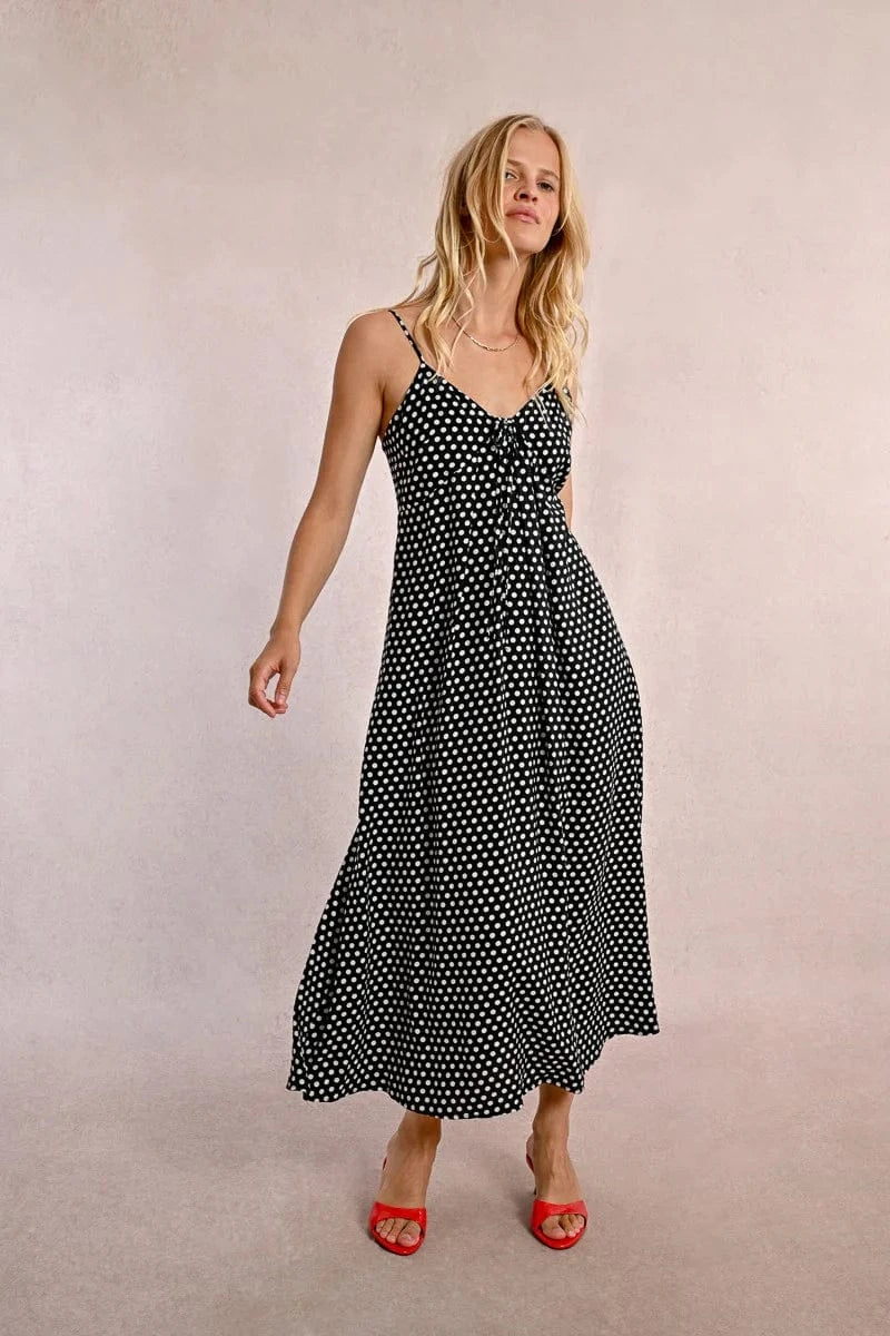 Molly Bracken Dress Black / XS Jenny Polka Dot Dress