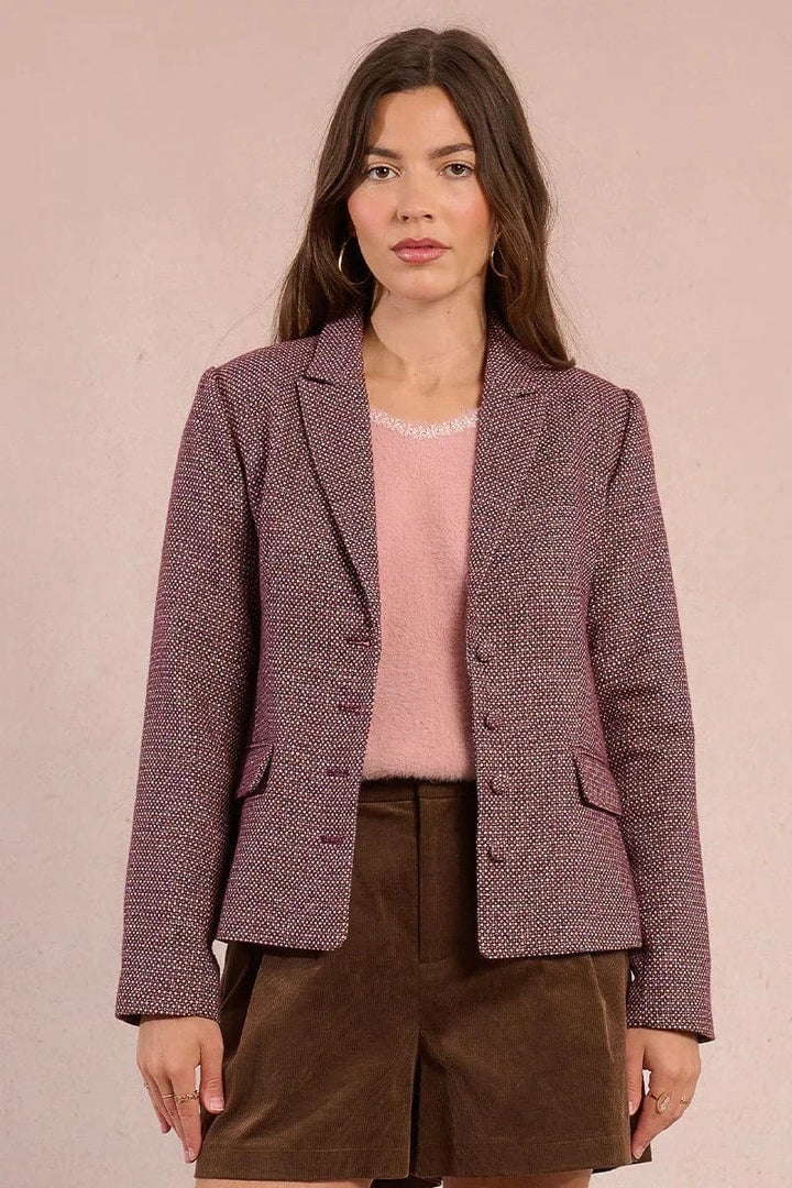 Molly Bracken Jacket Dark Red / XS Alivia Woven Jacket