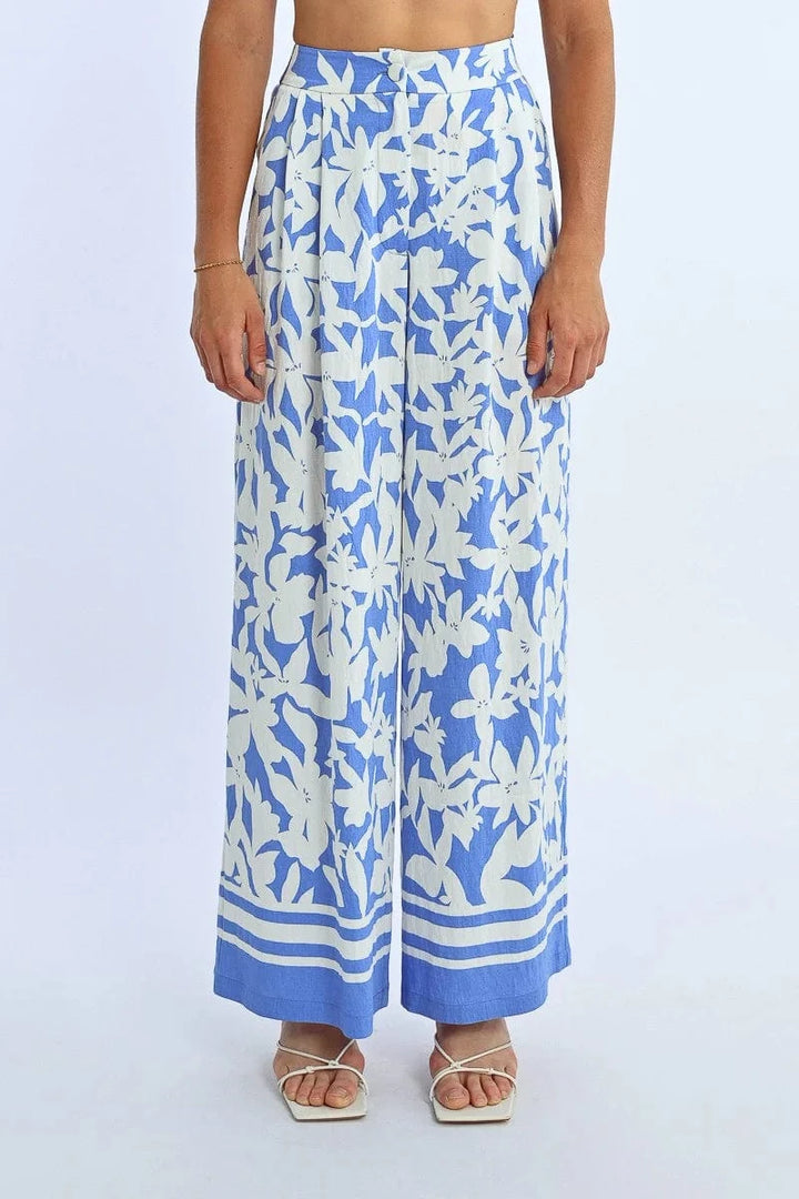 Molly Bracken Pants Blue Holbox / XS Betty Printed Pants