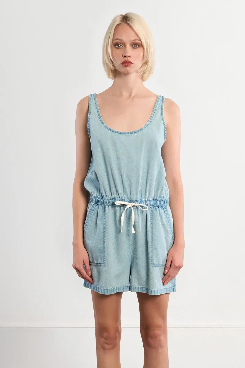 Molly Bracken Romper Annie Tie Waist Romper