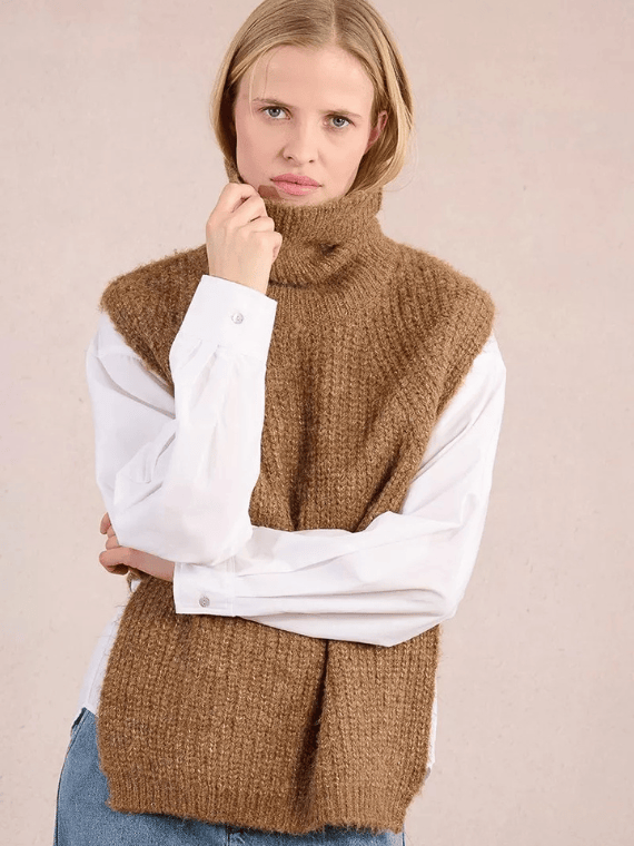 Molly Bracken Sweater Nova Turtleneck Open Sweater