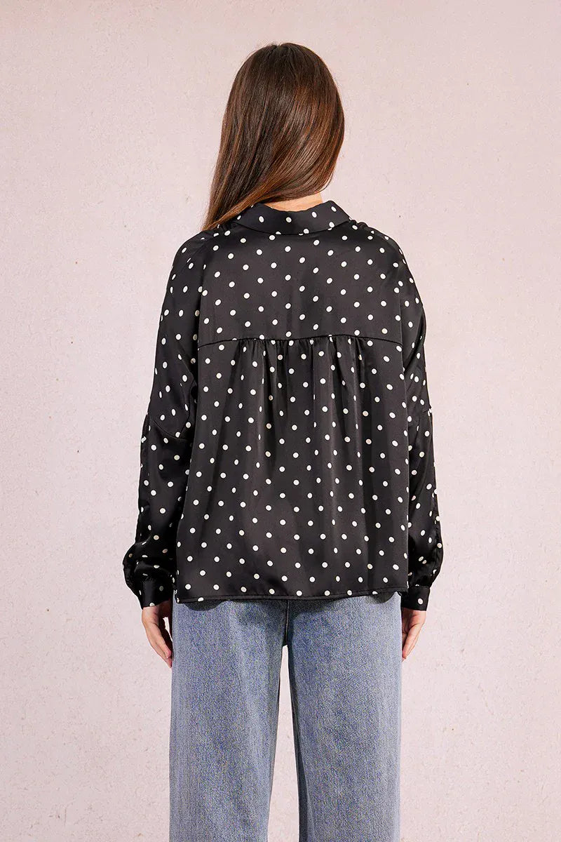 Molly Bracken Top Angel Polka Dot Top