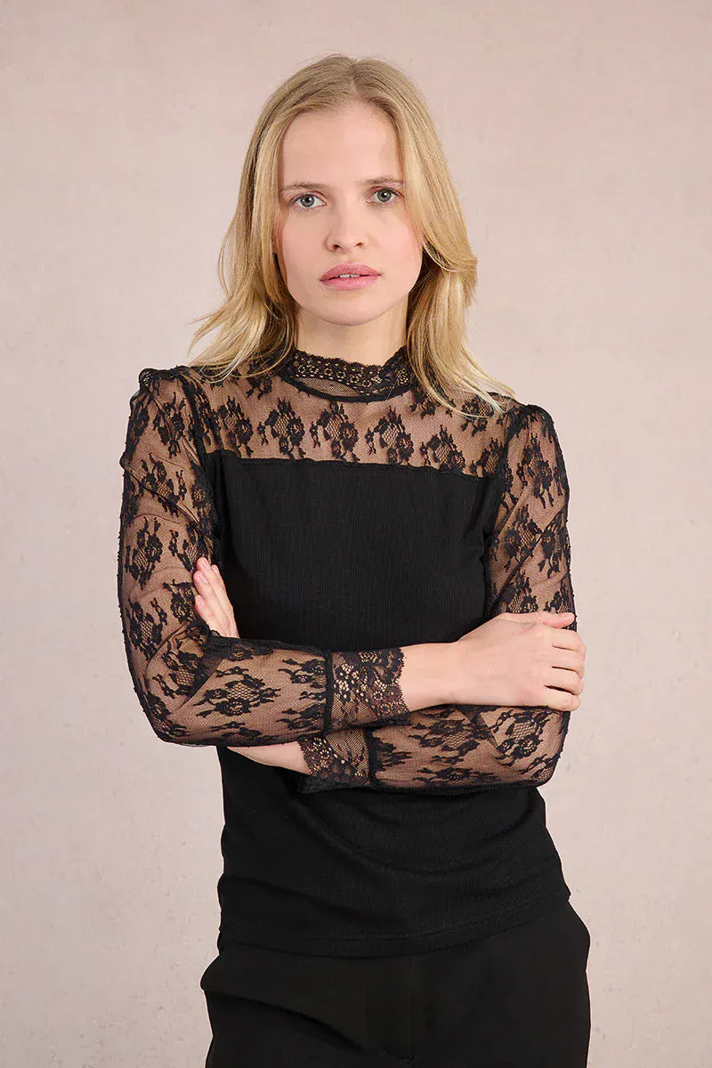 Molly Bracken Top Black / XS Ensley Knitted Top