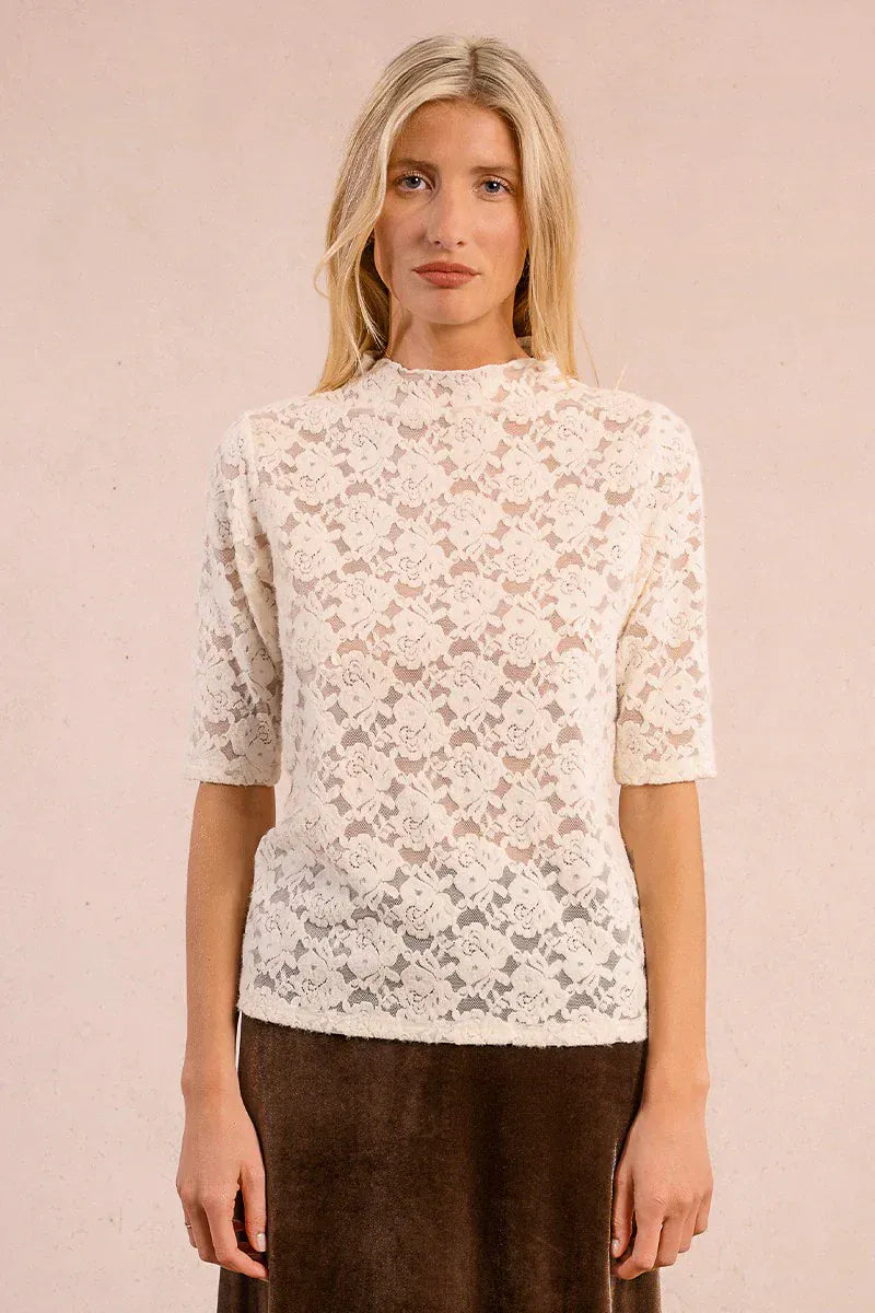 Molly Bracken Top Off White / XS Ella Knitted Top