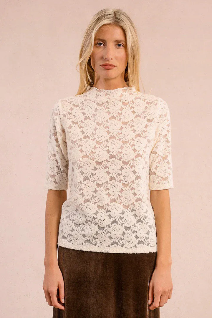 Molly Bracken Top Off White / XS Ella Knitted Top