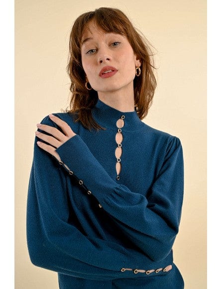 Molly Bracken Top Petrol Blue / XS Trinity Sweater