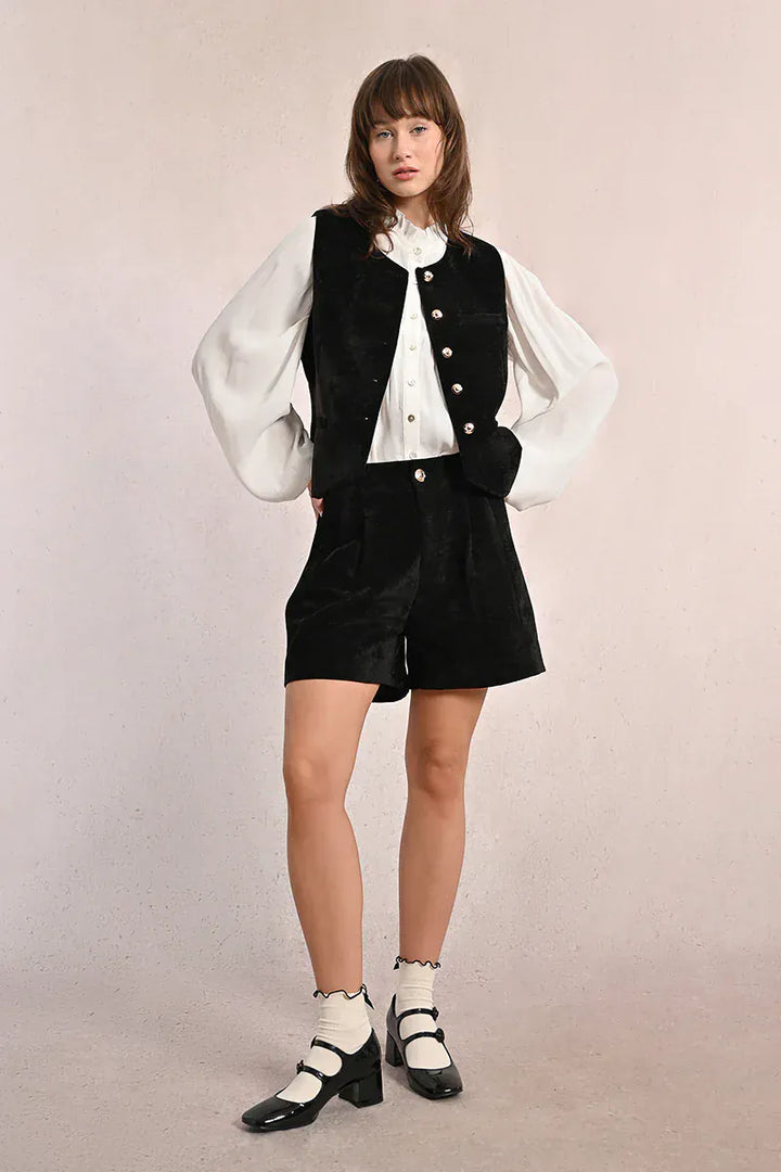 Molly Bracken Vest Miranda Button Vest