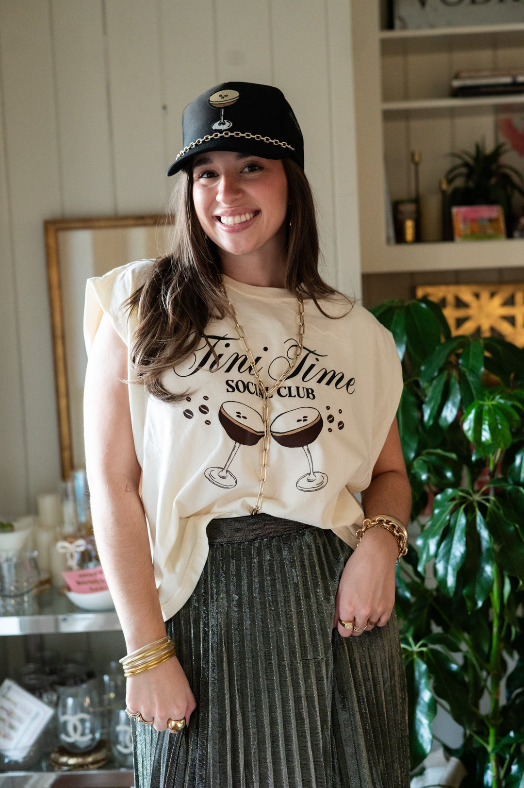 My Muse Graphic Tee Natural / S Espresso Martini Time Tee