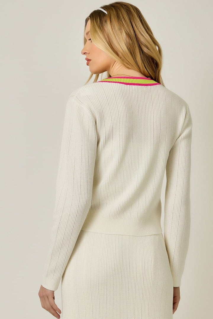 Mystree Cardigan Evie Button Front Cardi