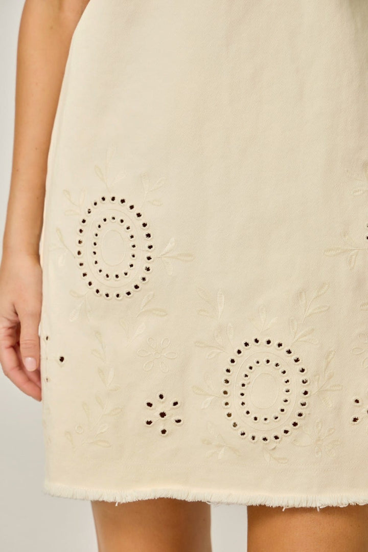 Mystree Mini Dress Lena Embroidered Shift Dress