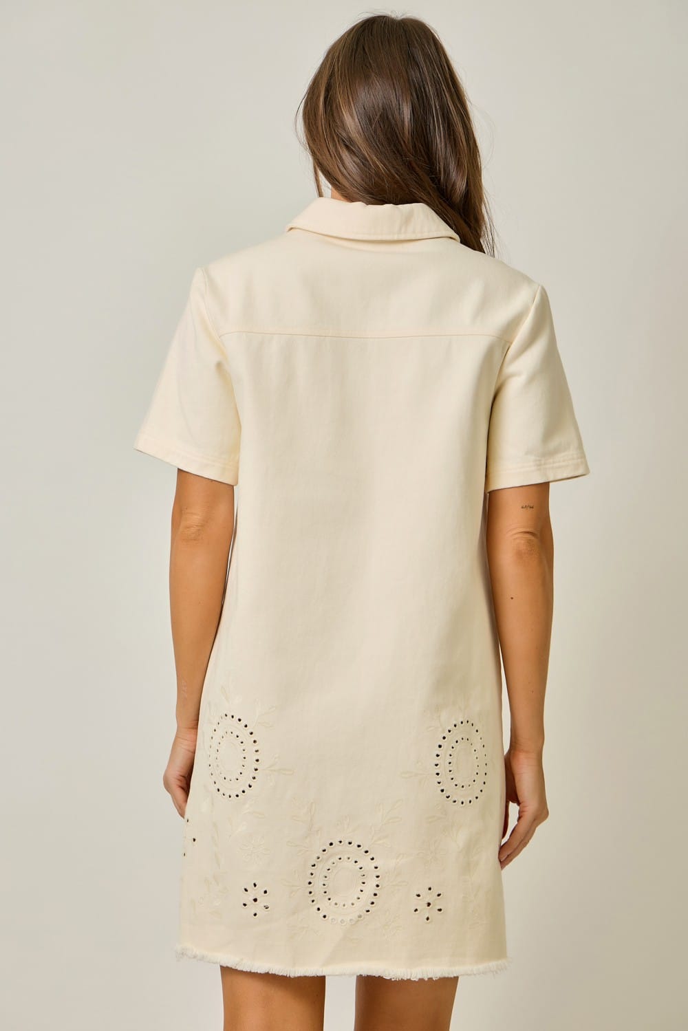 Mystree Mini Dress Lena Embroidered Shift Dress