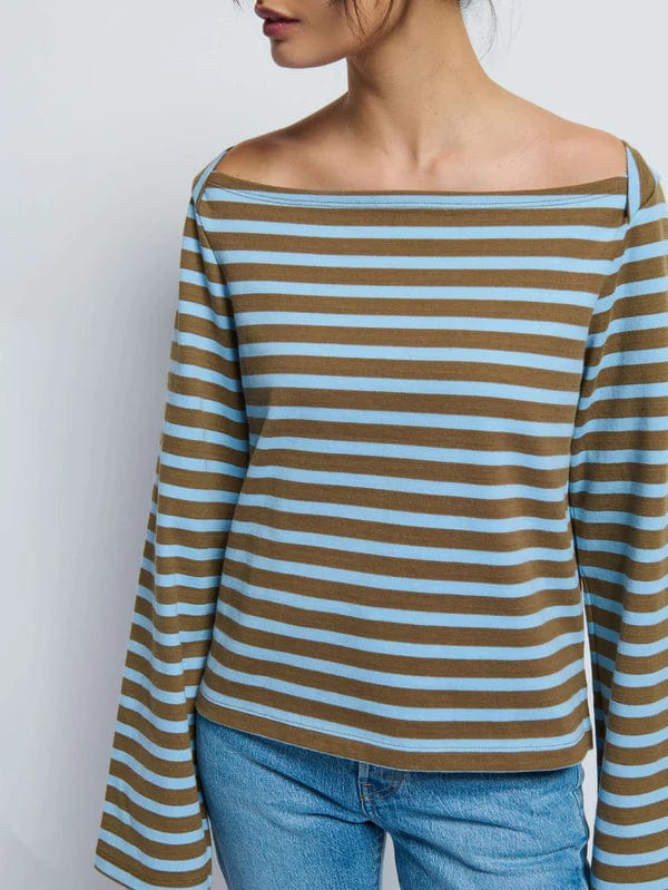 Nation LTD Top Prato Stripe / S Bryce Long Sleeve Top