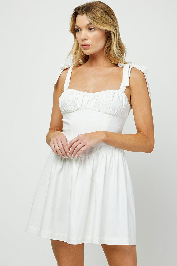 Needii Dress Off White / S Kiana Tie Dress