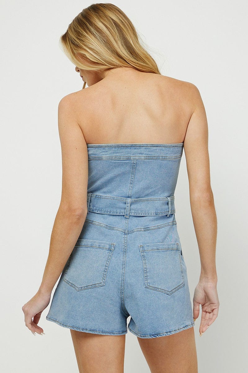 Needii Romper Haley Denim Romper