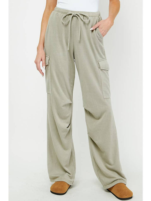Needii Taupe / S Finley French Terry Cargo Pants