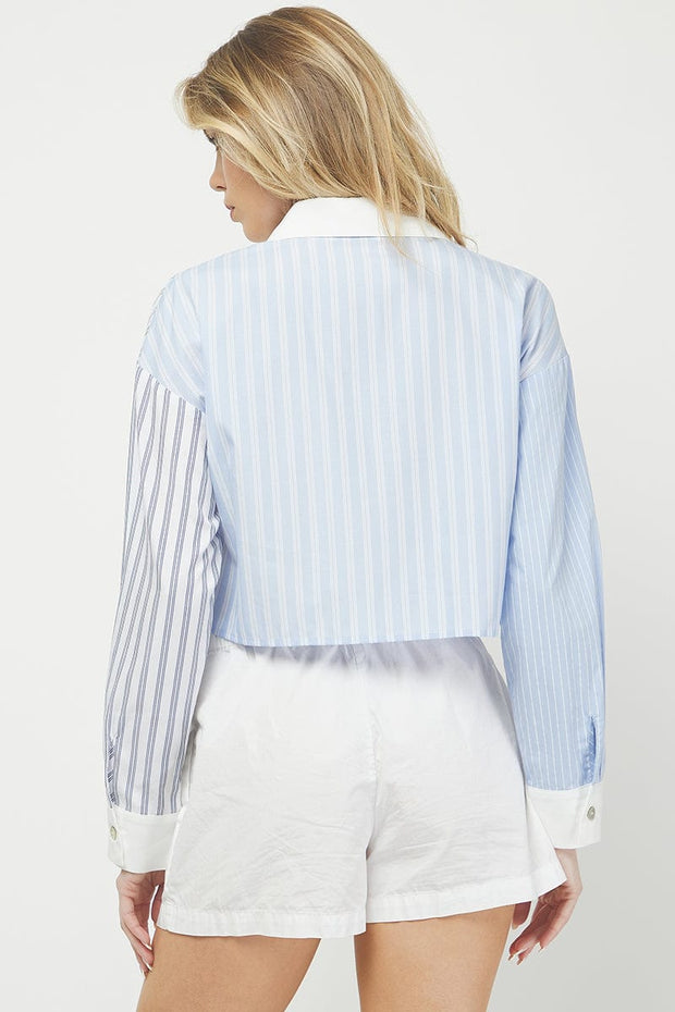Needii Top Amy Cropped Button Up