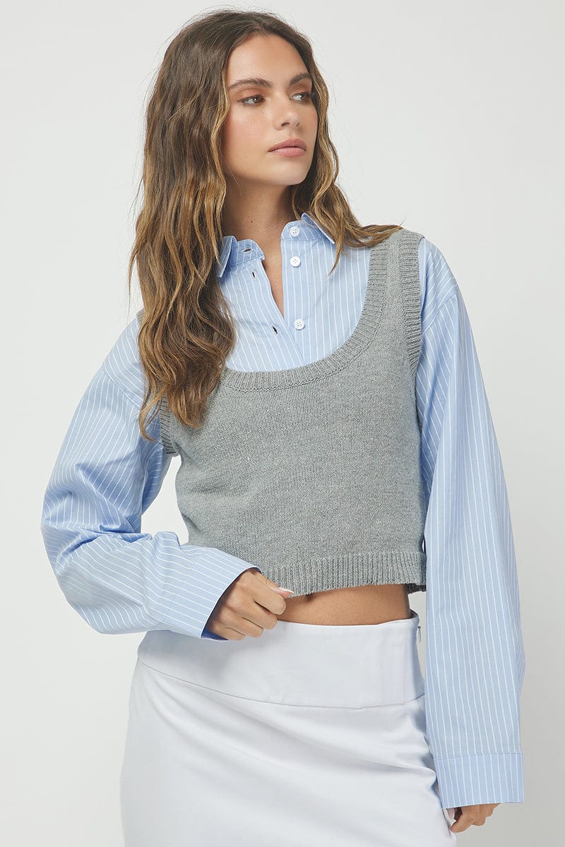 Needii Top Heather Grey / S Madilyn Sweater Top