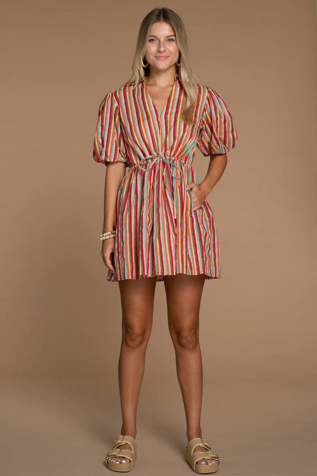 Olivia James The Label Dress Strawberry Stripes / S Daphne Dress
