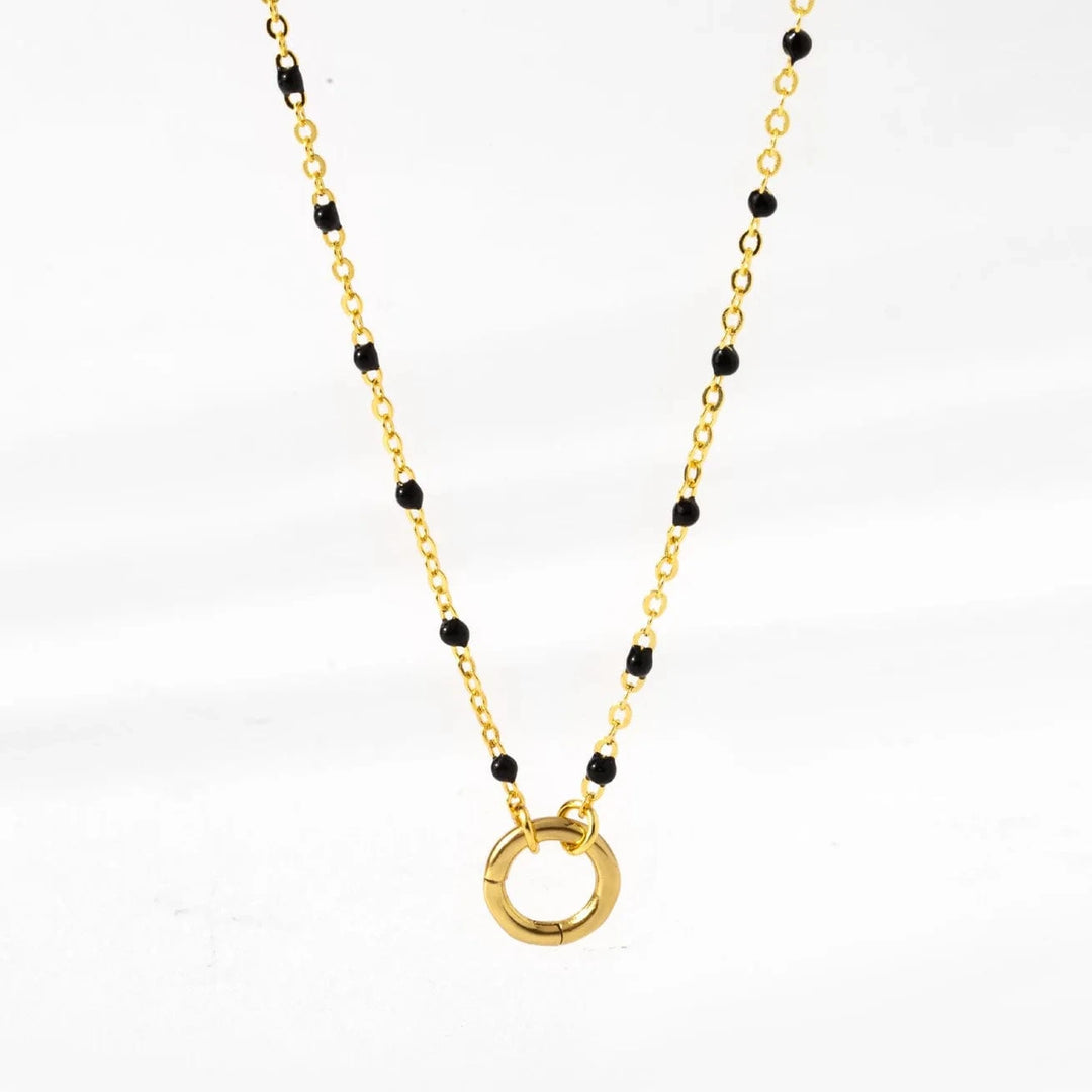 Origami Owl Necklace Enamel Station Catcher Chain