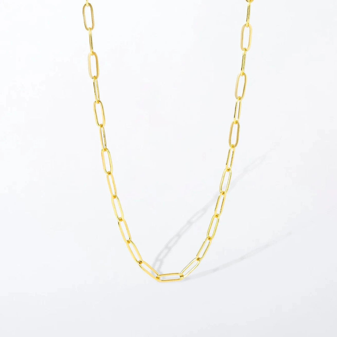 Origami Owl Necklace Small Paperclip Charm Necklace Chain