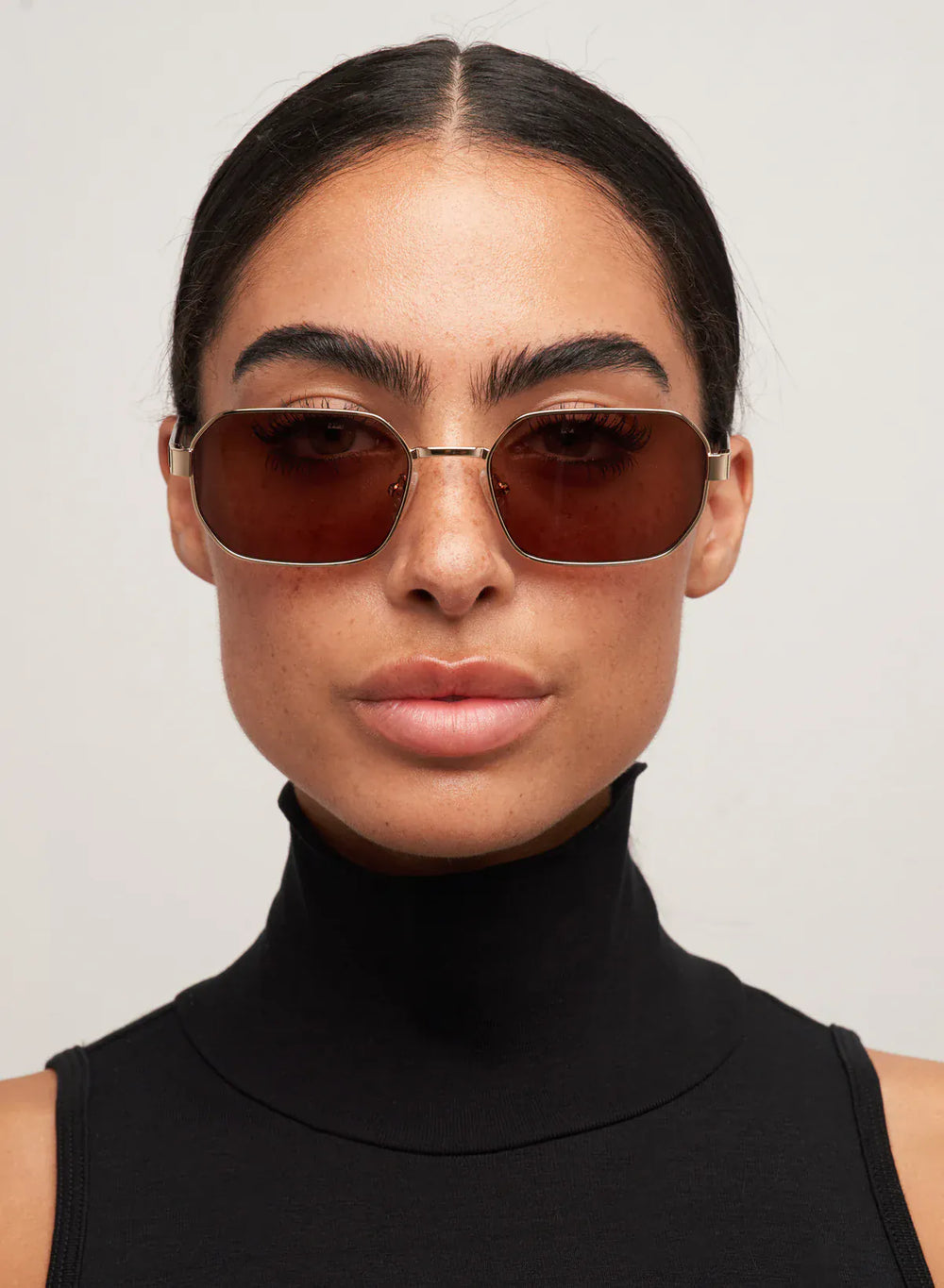 Otra Eyewear Sunglasses Gold / Brown Hannah Sunglasses