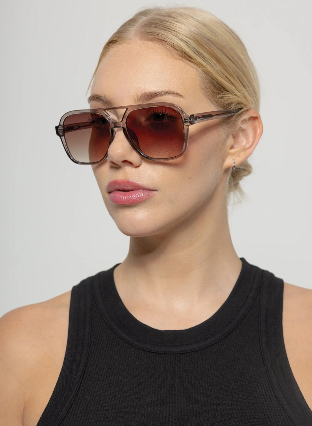 Otra Eyewear Sunglasses Trans Olive / Brown Fade Kori Sunglasses