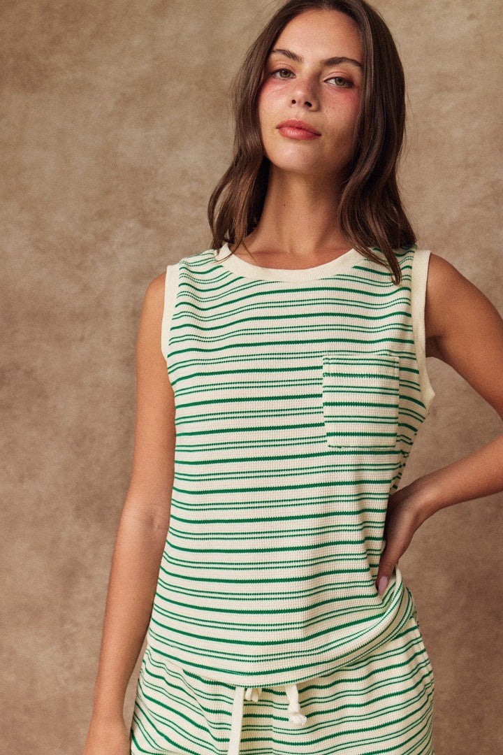 Papermoon Set Vera Striped Tank Top Set